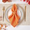 APTWOW Fall Thanksgiving Napkin Rings Set of 12, Pumpkin Maple Leaf Wooden Bead Napkin Rings for Fall Thanksgiving Decorations, Fall Thanksgiving