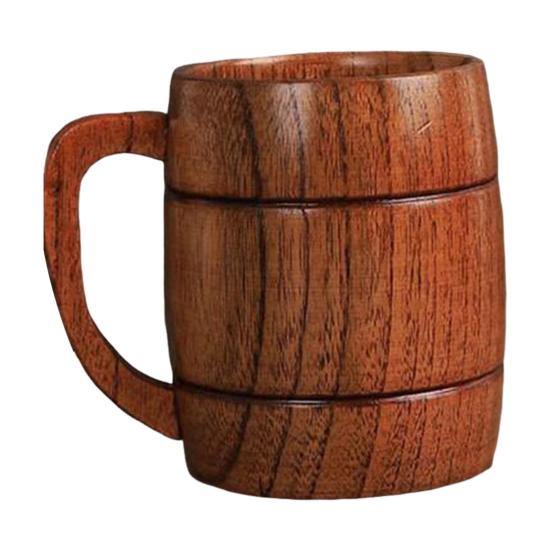 Wooden Water Cup Teacups Coffee Mug Vintage Drinking Cup for Tea Wine