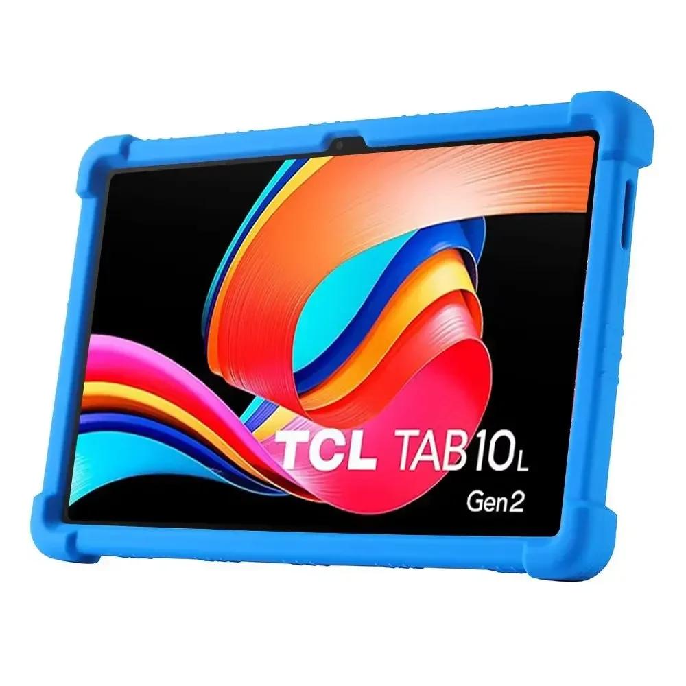 Чехол для TCL Tab 10L Gen 3 LTE & 2 Case 8193A 8492A 10.1" Планшетный ПК Силиконовый противоударный чехол с подставкой сзади Мягкий