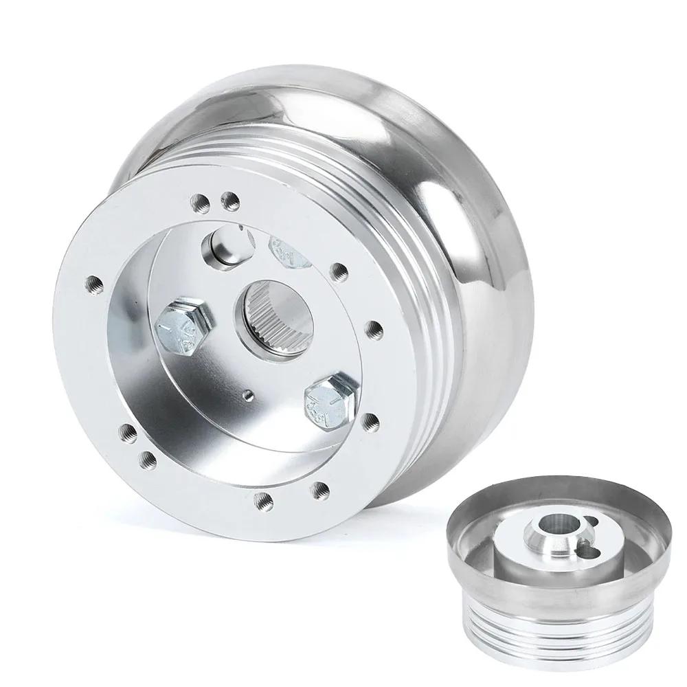 Car 5 & 6 Hole Billet Steering Wheel Hub Adapter For Chevrolet Car Steering Wheel Polished Hub Adapter Modification Accessories