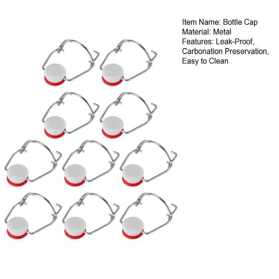 10 шт. герметичные крышки с откидной крышкой для домашнего пивоварения, герметичные крышки из нержавеющей стали, крышки для бутылок свежести, карбонизации