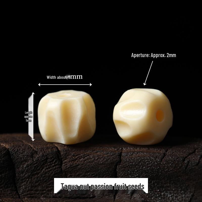 Ivory Nut Carved Pixiu Awakening Lion Wenwan Bracelets and Necklaces - Handmade Jewelry Accessories for DIY.