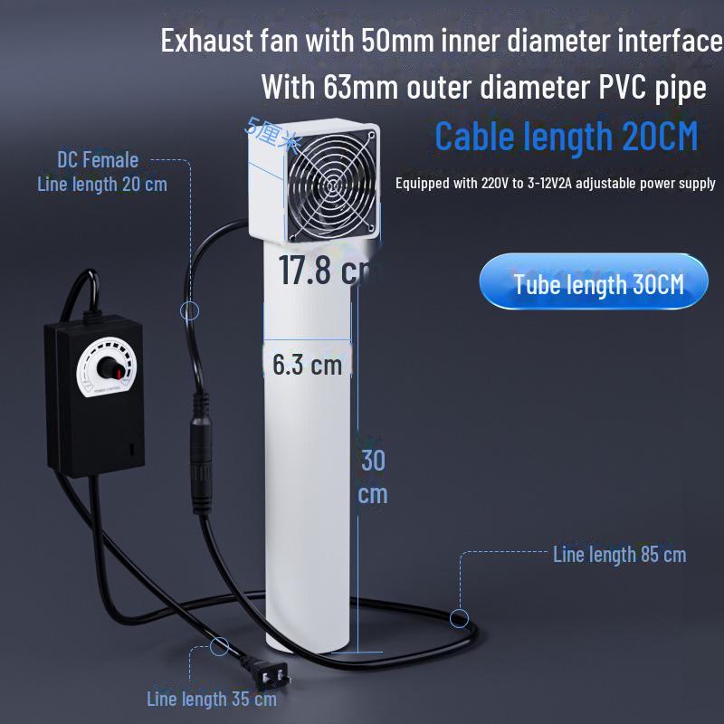 Очиститель воздуха и вентилятор: Установка без перфорации, удаление запахов и формальдегида, насыщение кислородом спален