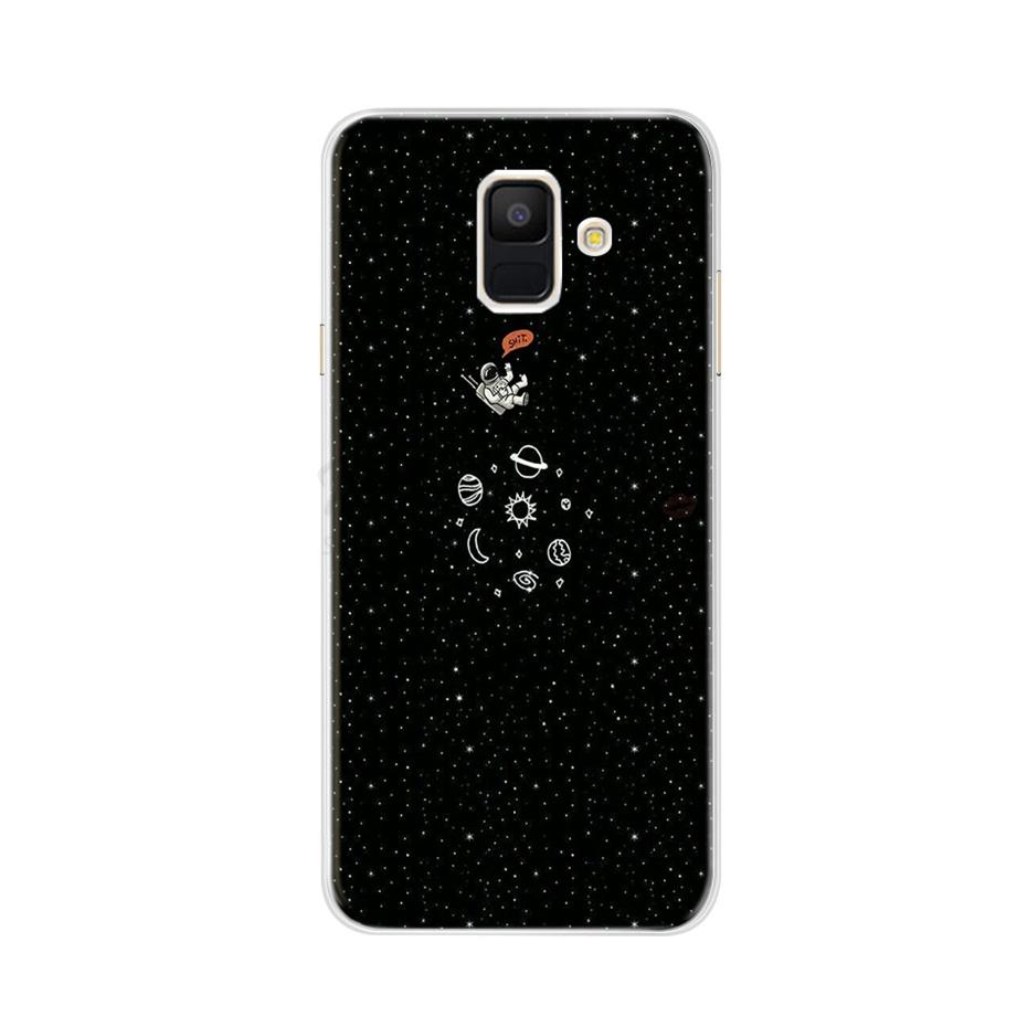 Чехол для Samsung Galaxy A6 2018 Прозрачный Мультяшный Мягкий ТПУ Силиконовый Чехлы для Телефона Задняя Крышка для Samsung Galaxy A6 A 6 Plus 2018