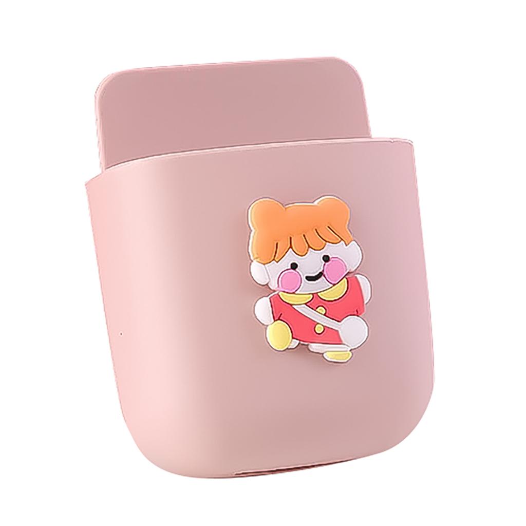 Wall Mounted Storage Box Remote Control Organizer Mobile Phone Plug Holder Rack