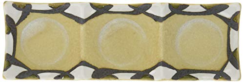 Set of 5 White Wave-patterned Condiment Dishes (Small) [20.2 X 6.6 X 3.3cm] [Japanese Restaurant, Inn, Japanese Tableware, Commercial Use]