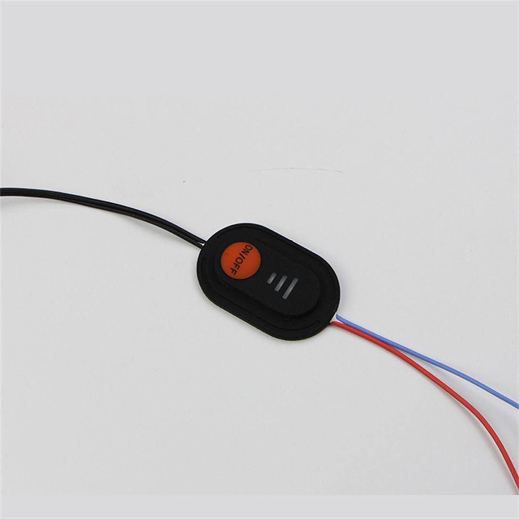 Силиконовый кнопочный переключатель, водонепроницаемый переключатель контроля температуры, жилет с подогревом, брюки, перчатки, контроллер температуры «сделай сам»