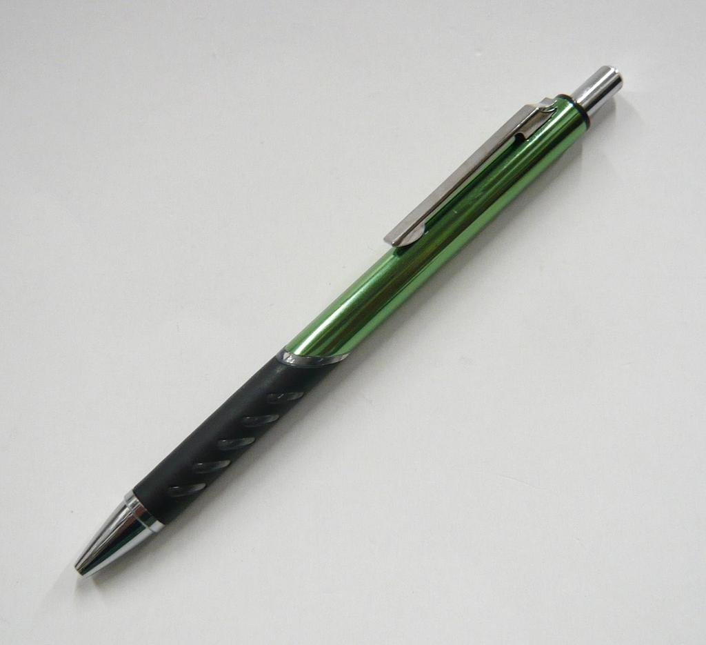 Мини-блокнот Eco B7 из коровьей кожи и пенал с круглыми кнопками, черный металлический цвет, шариковая ручка, зеленая LS002B-BRSB-SI2067BP-G