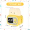 Kid Alarm Clock  Night Light Digital Clock Wake  Orologio   Bedroom Bedside Timer Cute Luminous Bread Reminder Reloj