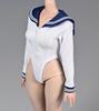 Масштабная фигурка, совместимая с телом TBLeague Специальное предложение Сексуальная школьница в матроске, гимнастический купальник и голова, без ног, с длинным рукавом