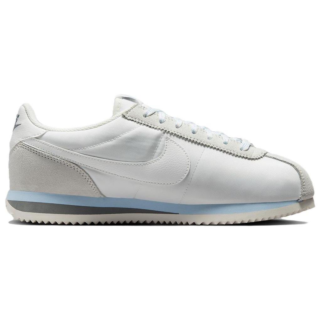 Nike Cortez Textile Classic Fashion Sports Low Top Casual City Commuting Running Shoes Women Sneaker White Blue Gray HF6410-101