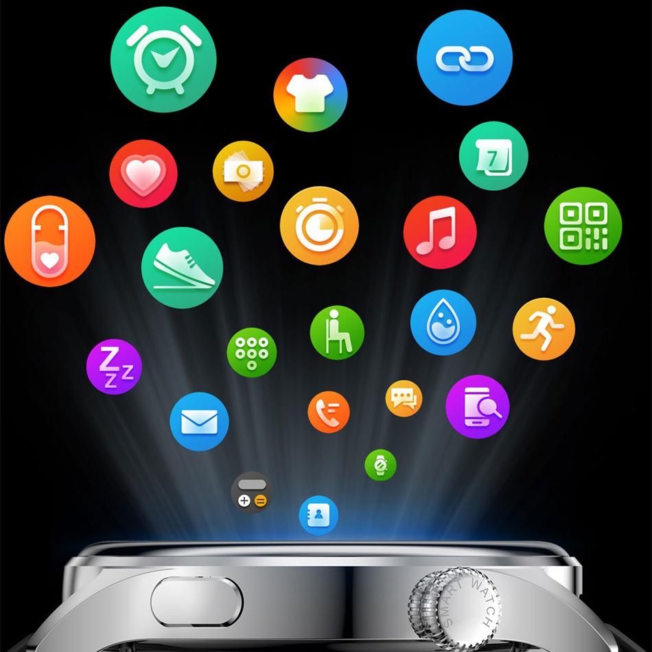 Call Smart Watch Split Screen Men IP68 Waterproof Sport Fitness Tracker Watches Weather Display Bluetooth Call Smartwatch for Android IOS