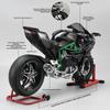 1/6 Kawasaki H2R Boo Table Spray Able Dynamic Metal Motorcycle Model Kids Gift
