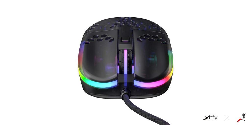 Сверхлегкая игровая мышь Xtrfy MZ1 Rail, разработанная Rocket Jump Ninja, гарантия дилера 709004 - Zy's [Авторизованный продукт]