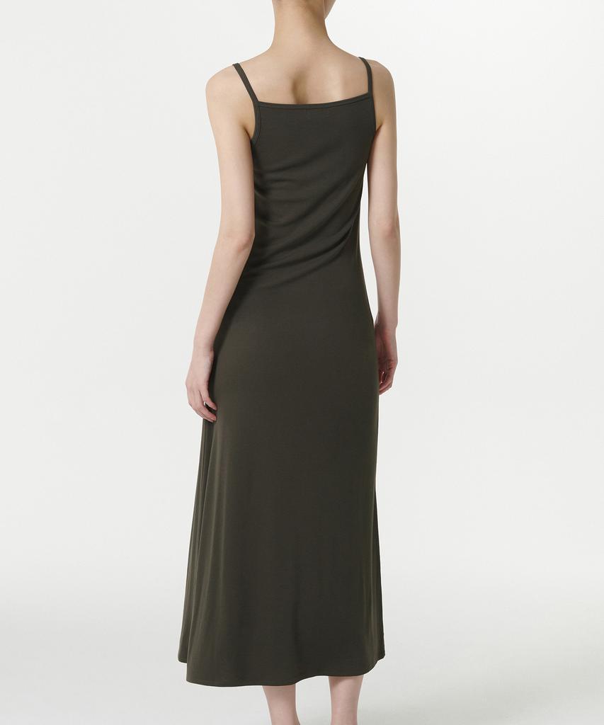 Musinsa Standard Woman Women'S Soft Jersey Long Dress [Dark Olive]