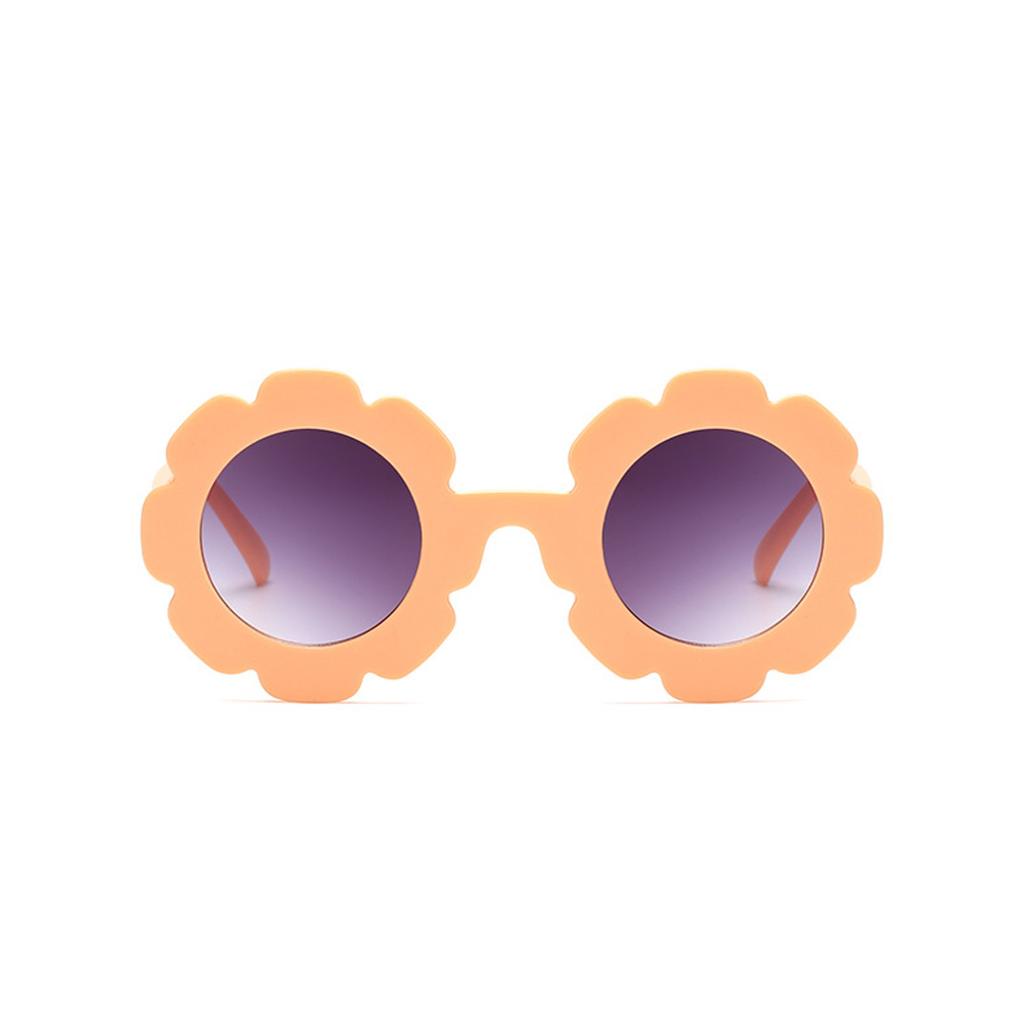 Солнцезащитные очки Цветок и ПК Материалы УФ Оправа Круглые Для Детей Милые