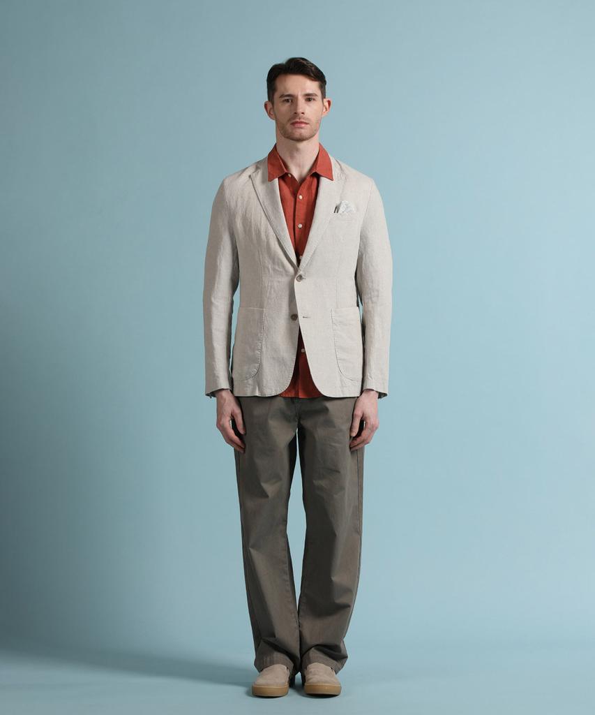 Panicale Grey Washed Cotton Linen Jacket