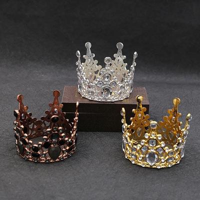 1 шт. Свадебные диадемы, хрустальная маленькая корона, украшение для выпечки торта на день рождения, декоративные украшения для головы, детские маленькие аксессуары для волос