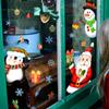 Christmas Window Stickers PVC Wall Sticker Christmas Decorations Santa Claus Snowflake Kids Room Wall Decals New Year Home Decor