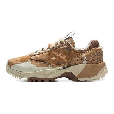 Li Ning CF Su Xing Ye V2 Удобные модные нескользящие износостойкие низкие походные ботинки унисекс бежево-коричневые AHCU061-1