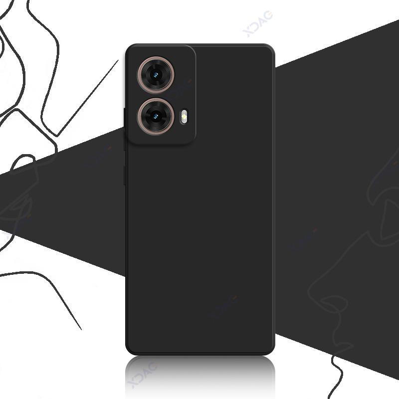 Чехлы для мобильных телефонов Motorola Moto G85 MotoG85 5G 360 Мягкие роскошные квадратные жидкие силиконовые задние крышки водонепроницаемые сумки