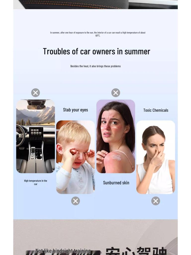 Front Windshield Sunshade: Heat Insulation & Privacy Curtain for Cars