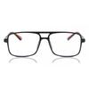Full Rim Pilot Shiny Black Smartbuy Collection Hilarion M7038 C1 Fashion Unisex Eyeglasses