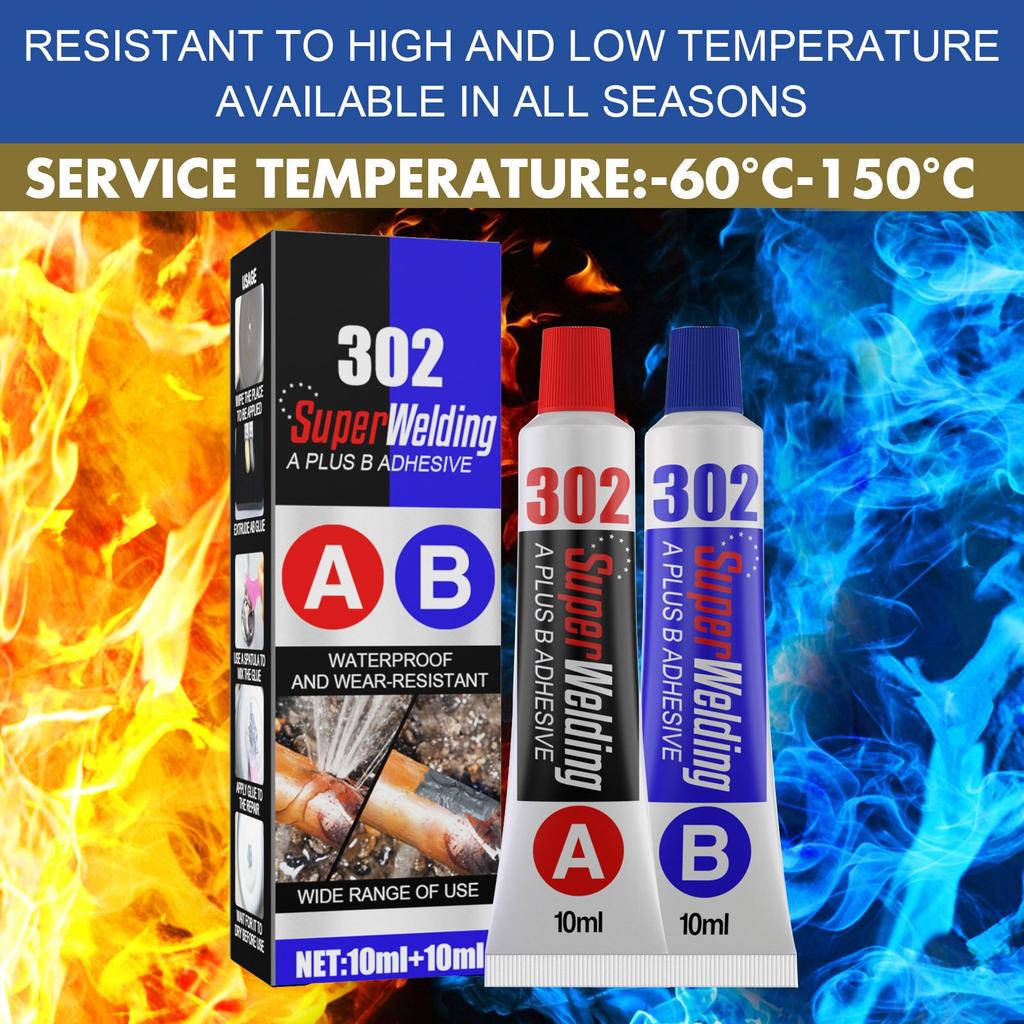 Литьевой клей, Металлический агент, Сварочный клей, Заполнение трещин, Устранение течей, Быстросохнущий клей