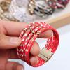 Fashion Elegant Jewelry Multilayer Bangles Wide Wrap Bracelet Leopard Leather Bracelets Wrist Bands