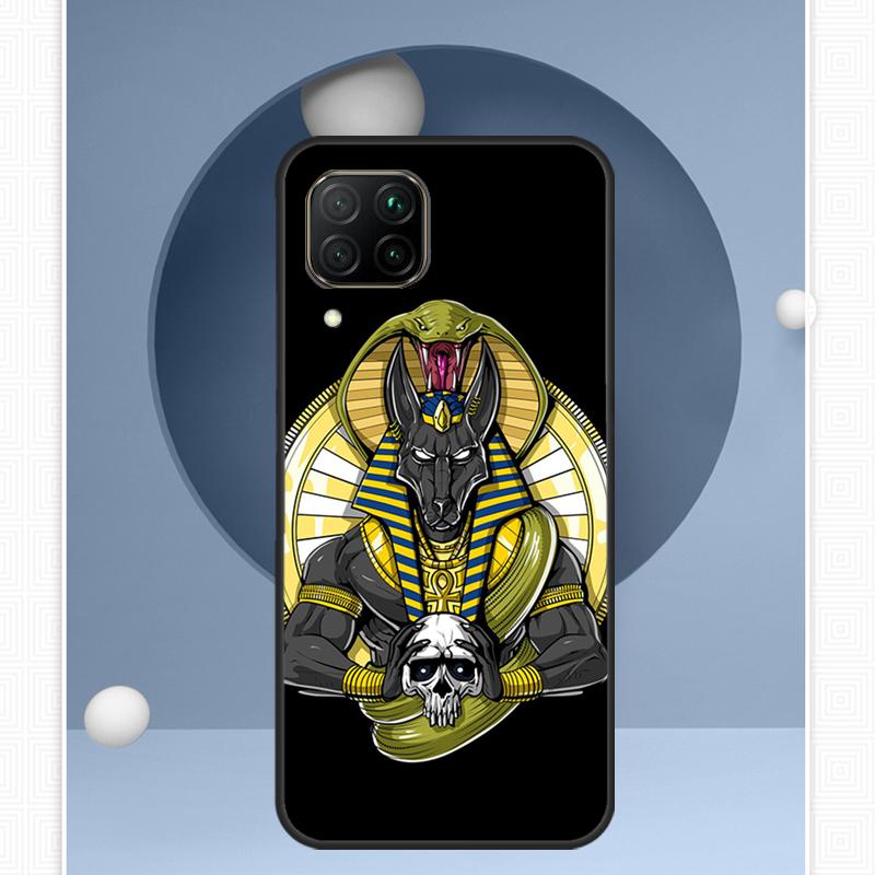 Anubis Egyptian God For Huawei Nova 12i 12s 11i 8i Y91 Y60 Y70 Y72 Y90 Y61 9 10 SE P20 P40 Lite P30 P60 Pro Case