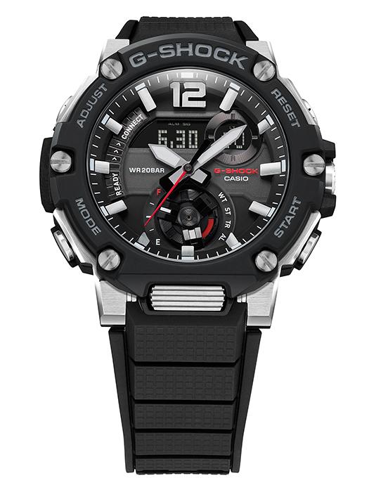Casio Мужские кварцевые часы из нержавеющей стали, водонепроницаемые до 200 м, ударопрочные, цифровые GST-B300-1A