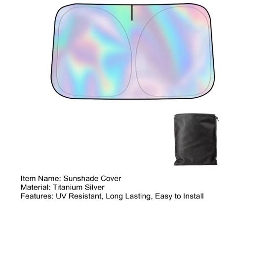 Car Windshield Sun Shade Protective Cover UV Resistant Simple Installation Universal Foldable Windshield Cover Sun Shade