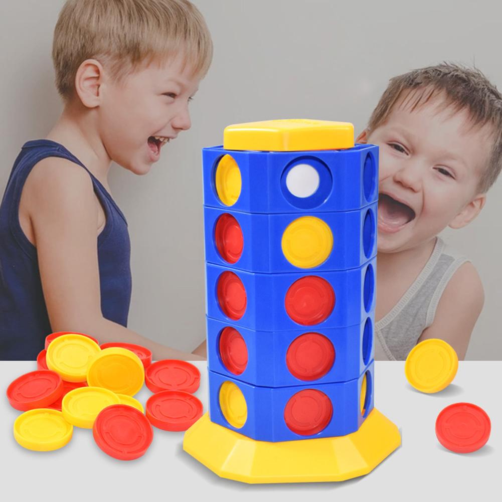 Цилиндрическая вращающаяся семейная доска Connect 4 Twist & Turn шахматы настольные игры интеллектуальная твердотельная игра Connect 4 для детей