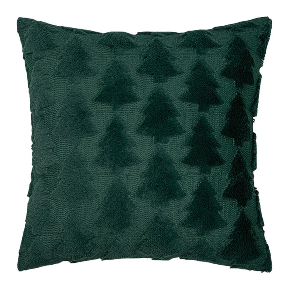 45x45cm Christmas Tree Pillow Cover Soft Snowflake Christmas Pillow Cover Christmas Plush Pillow Case for Winter Holiday Decor