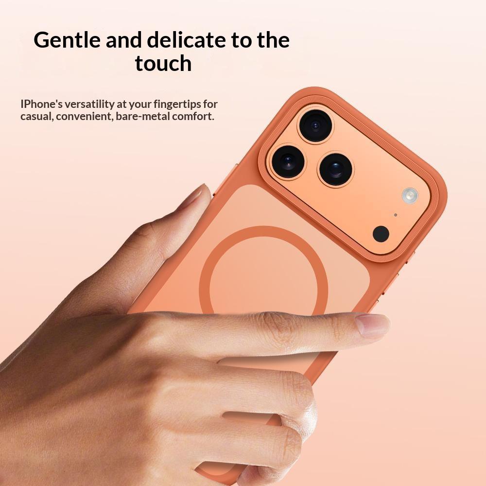 Для iPhone 17 Pro Магнитный Чехол-Наклейка на Телефон Skin Touch TPU + PC Ударопрочный Задний Чехол Совместимый с MagSafe