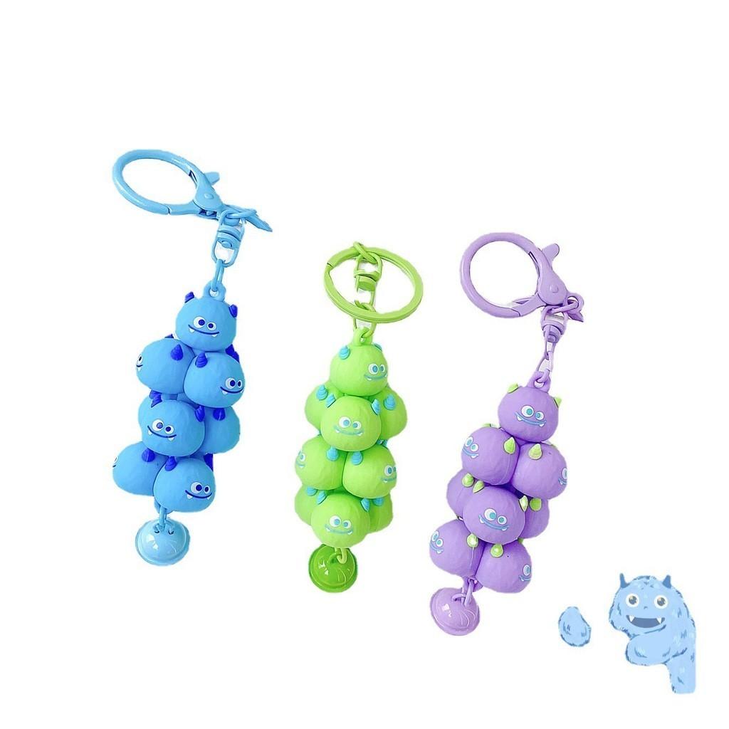 Милая серия брелоков «Семья монстров» Очаровательный зеленый мультяшный аксессуар для сумки Модный
