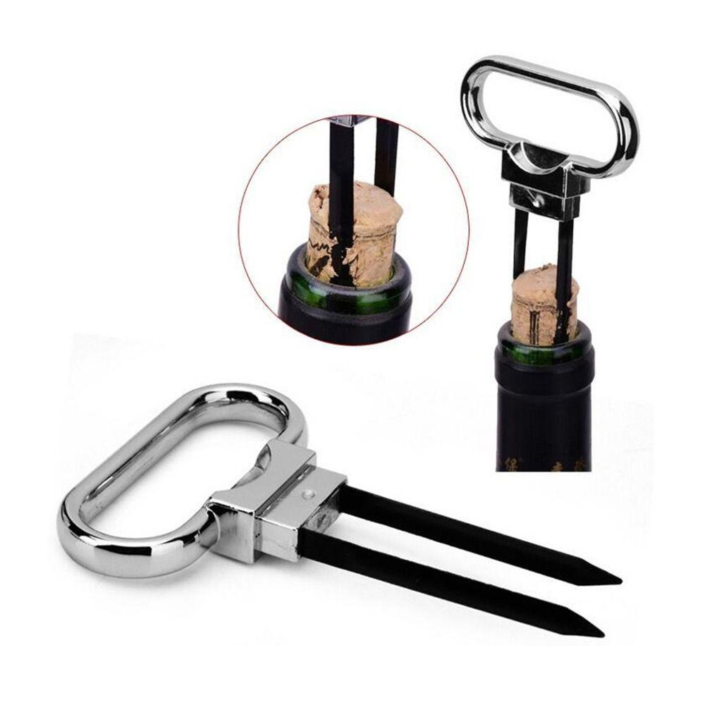 Cover Labor-saving Type Two-prong Kitchen Tool Corkscrew Wine Bottle Opener Wine Cork Puller Clip