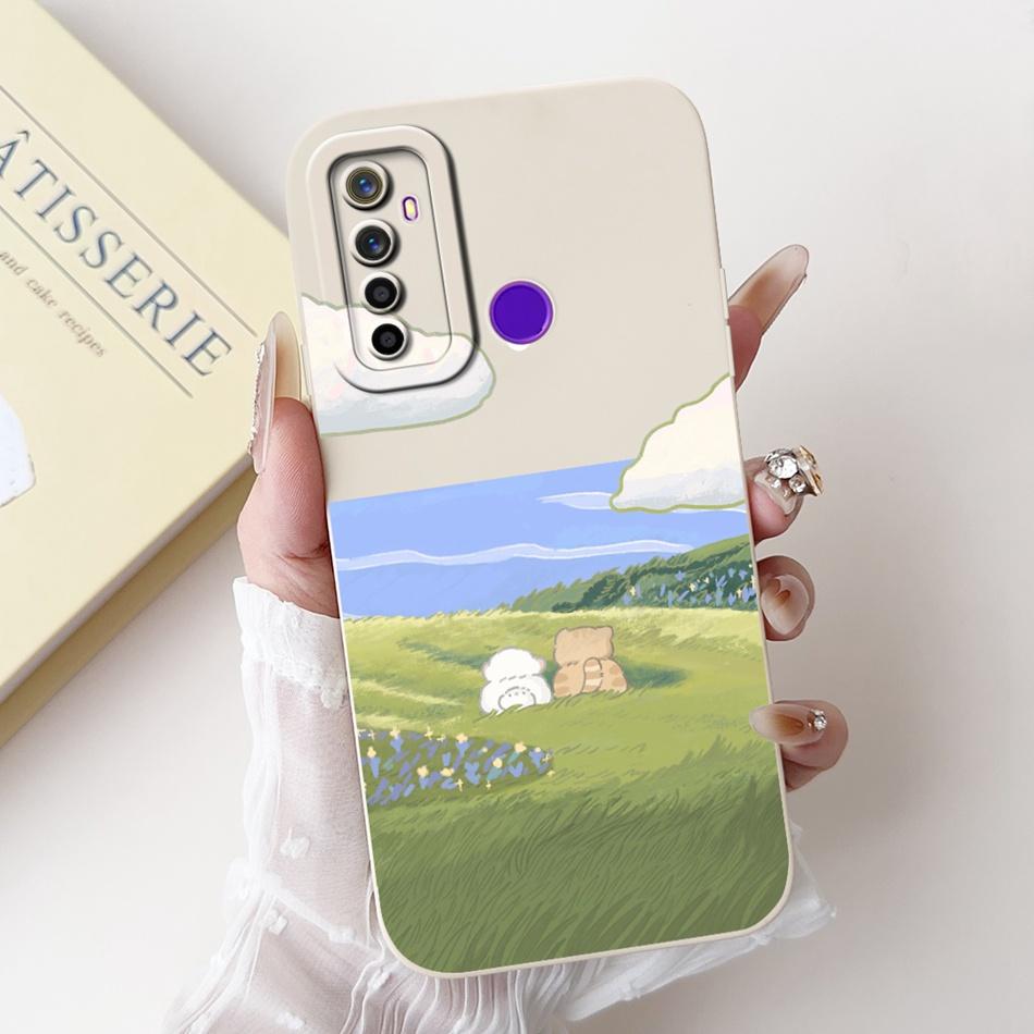 Для Realme 5 5i 5s 5 Pro Милый Мультяшный Кролик Панда Мягкий Силиконовый Чехол Для Realme5 5Pro Защита Камеры Ударопрочные Чехлы для Телефона