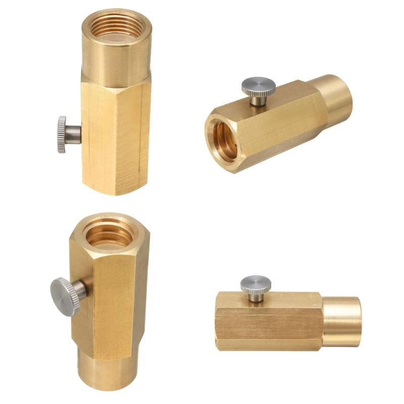 Brass CO2 Charges Adapter with Secure Connection & Extended Reach Long CO2 Cylinder Adapter Brass Fitting For Soft Drink Maker