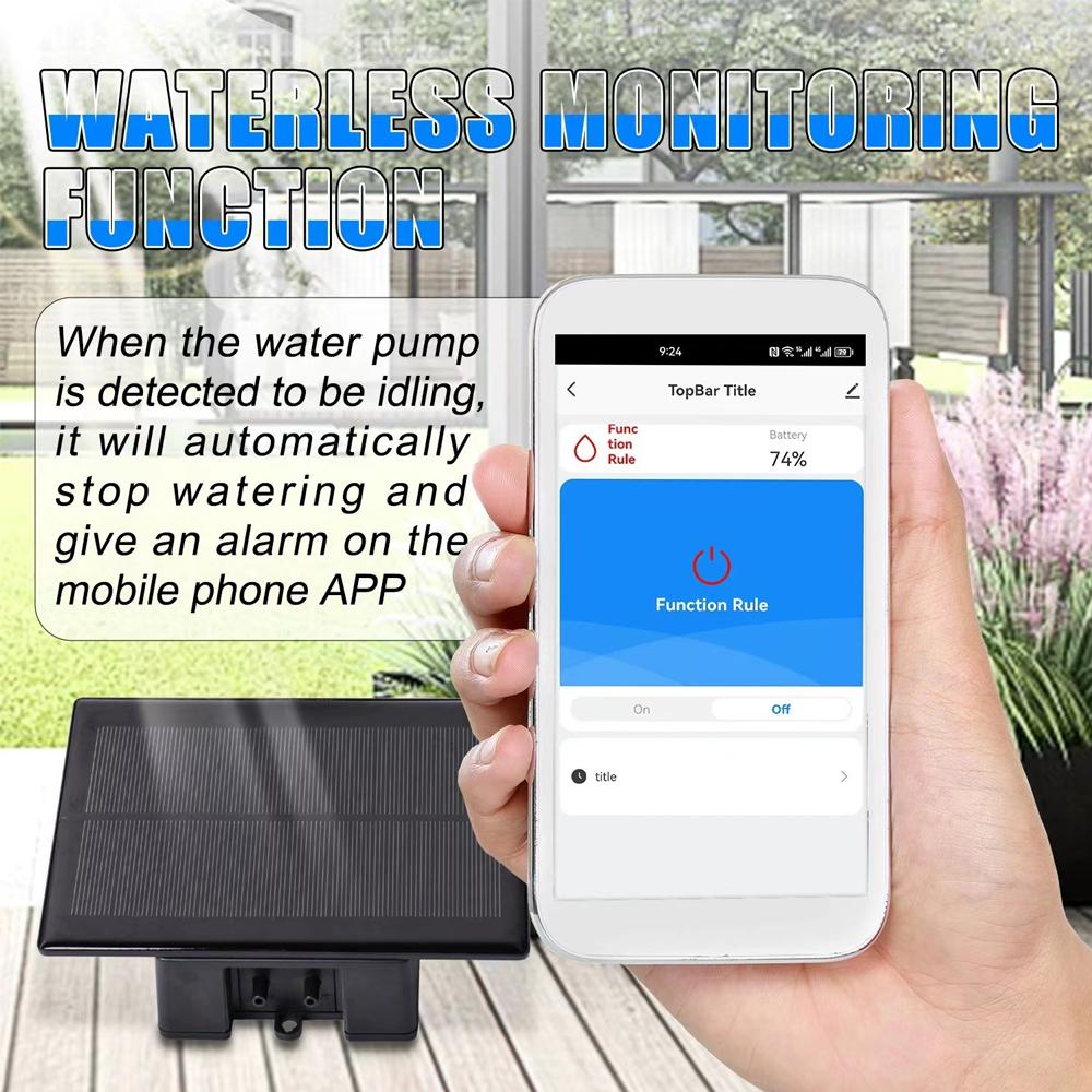 WiFi Smart Solar Water Timer Automatic Irrigation Watering System Flower Plant Drip Irrigation Kit for Indoor and Outdoor
