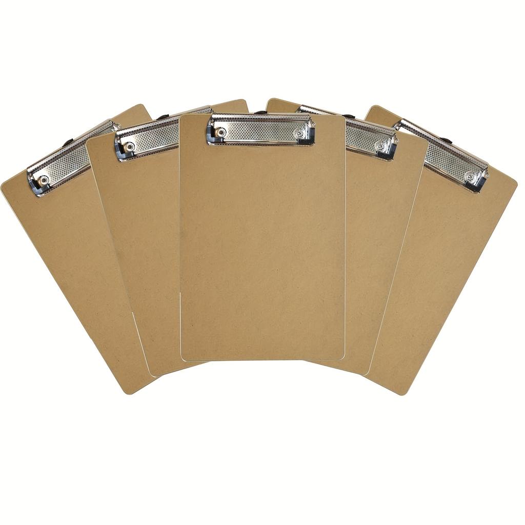 Low Profile A5 Wood Fiber Clipboard with Hanging Loop | Ideal for Home, Office, or Classroom Use, Writing Board, Cardboard