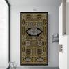 The Kaaba Golden Doors Islamic Wall Art Print Poster Arabic Calligraphy Religious Verses Quran Canvas Painting Muslim Home Decor