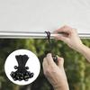 50Pcs Tarpaulin String Cords with Balls Portable Waterproof Tie Down Straps Tarpaulin Tensioner Elastic Bands Camping Accessories