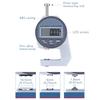 Digital Thickness Gauge Meter Measurement Tool for Paper Leather 0-12.7mm/0.5in 0.01mm Thickness Indicator Micrometer