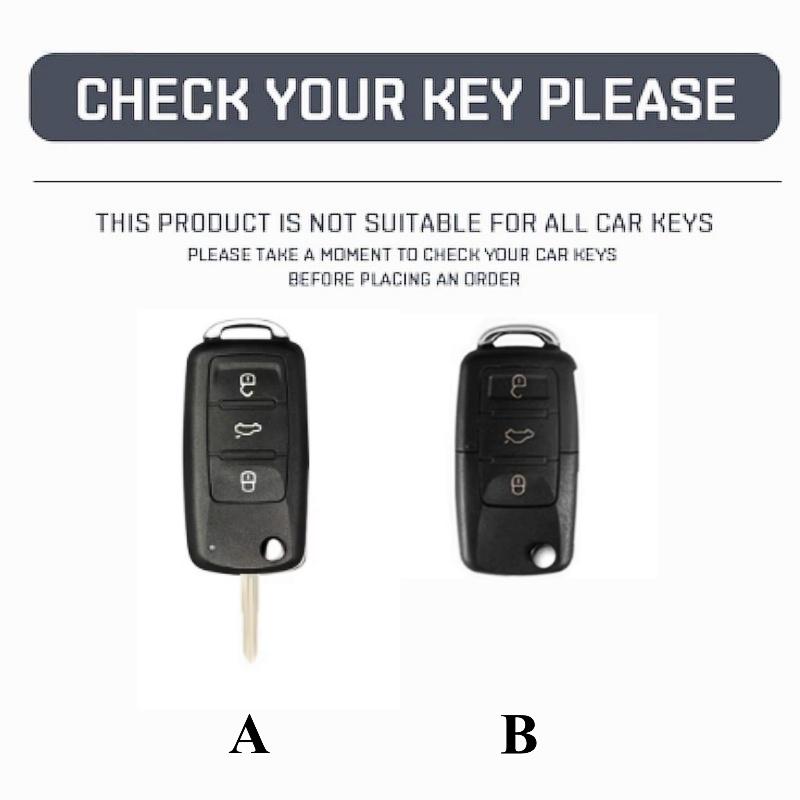 Кожаный чехол для автомобильного ключа Oli, защитная сумка для ключа от автомобиля VW Volkswagen Polo Tiguan Passat Golf Jetta Lavida Skoda Octavia