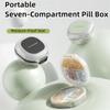 Коробка для хранения таблеток с 7 отделениями, Футляр для таблеток, Портативный органайзер для лекарств, Новый диспенсер для таблеток, Для путешествий