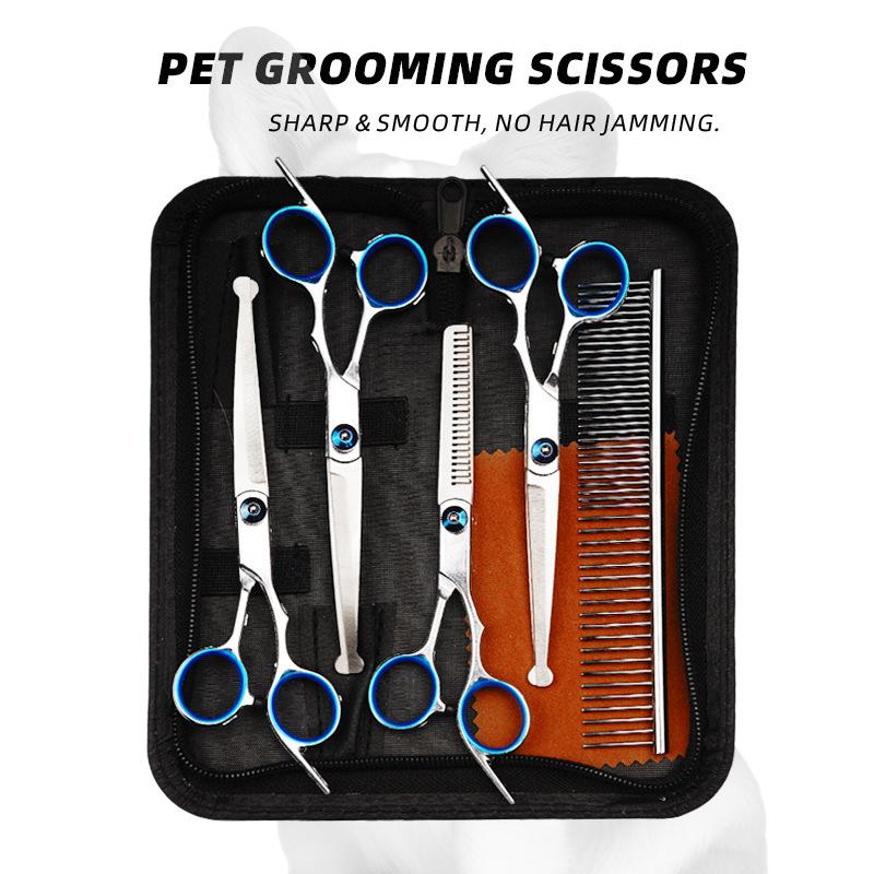 Professional Hairdressing Scissors Stainless Steel Cutting Thinning Barber Shear For Home Salon Use Pet Grooming Trimming