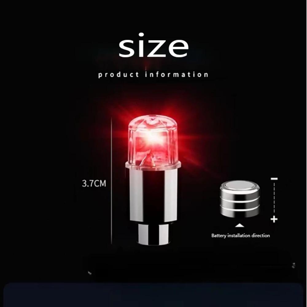 Durable Wheel Lights Waterproof Flashing Light Easy To Install Neon Light Bulb  Electric Vehicles