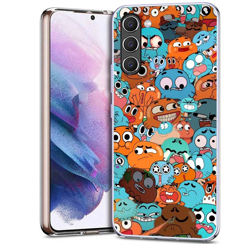 Мультяшный чехол для телефона «Удивительный мир Гамбола» для Samsung A16 A26 A36 A56 A17 A37 A57 A07 A06 A02S A12 A22 A32 A52S A72 Galaxy