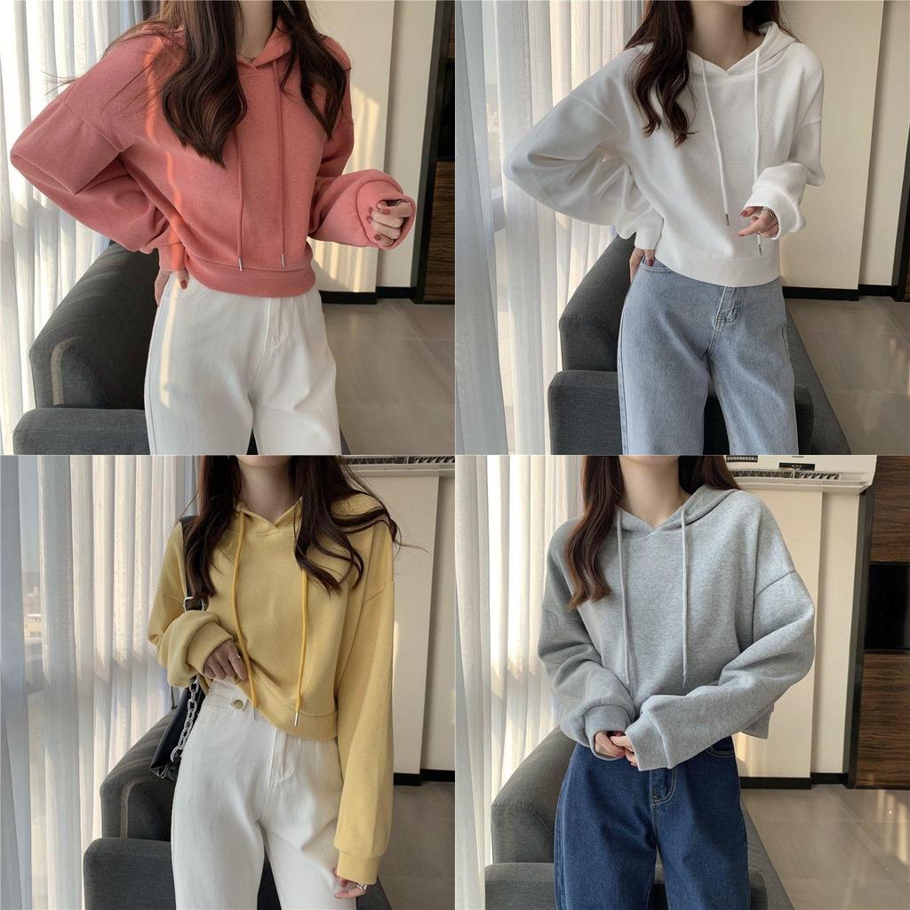 Womens Spring Hoodie With Embroidered Long Sleeves And Oversize Fit For Casual Wear